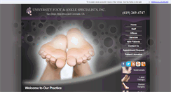 Desktop Screenshot of footankleinc.com